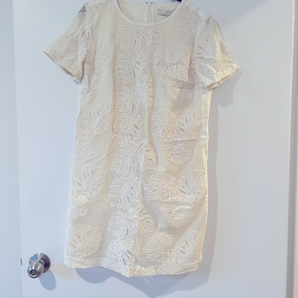LOFT White dress - size medium